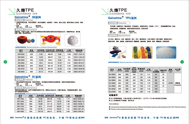 久爍TPE彩頁S0~TPU